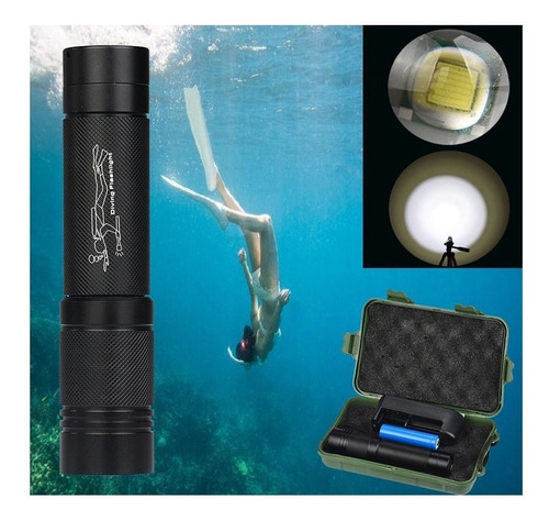 Lámparas Led 100m Impermeable Xmlt6 Llevó Linterna De Buceo