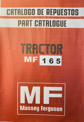 Manual De Repuestos Tractor Massey Ferguson 165