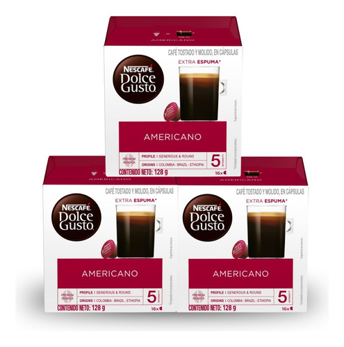 Capsulas Nescafe Dolce Gusto Americano