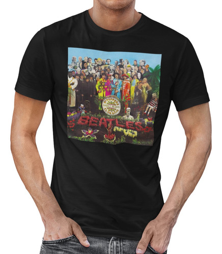 Remera The Beatles Sgt Pepper's - Algodon Cardado
