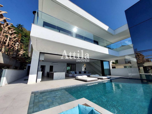 Imagem 16 de 30 de Casa Recém Construída, 6 Suítes, Pier Jet Ski, Enseada - V3350