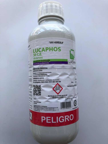 Lucaphos 50 Ce 1 Litro Diclorvos  Insecticida Acaricida