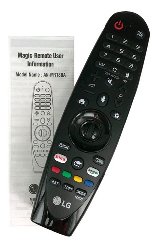 Imagen 2 de 3 de Control Magico LG Magic Remote An-mr18ba Webos4.0 Modelo2018