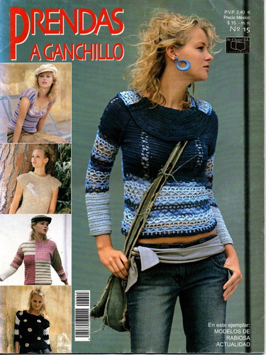 Revistas Prendas A Ganchillo Pack X2 Import Españ N°15y16