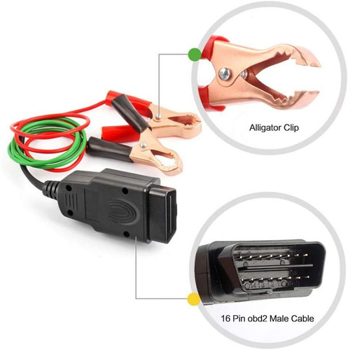 Lphus - Cable De Diagnóstico Obd2 Para Coche Con Clip De Coc