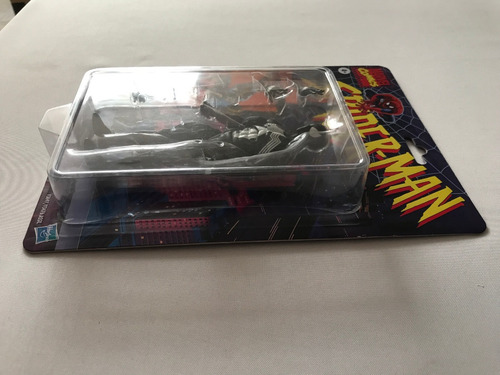 Symbiote Spiderman Black Suit Marvel Legends Retro Animated (Usado)