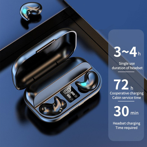 Mini Auricular Bluetooth 5.3 Con Pantalla Digital Led Inteli