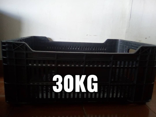 Cesta Huacal Mediana De 30kg Negra 