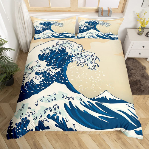 Juego De Ropa De Cama De Playa Con Diseno De Palmeras Hawaia