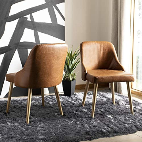 Silla De Comedor Safavieh Home Lulu Mid-century Marron Clar