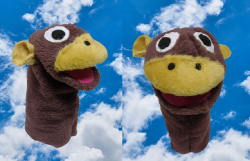 Títere De Mano Bocón Rana Sapo Artesanal Baby Tv