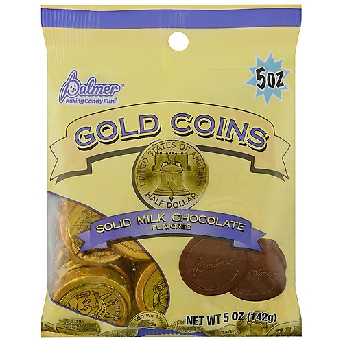 Monedas De Chocolate $0.50 Us Dólar Gold Coins 142g Palmer