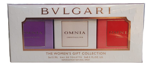 Perfumes Mini Blvgari Omnia Gift Collection Edt 3 Pz C/15ml.