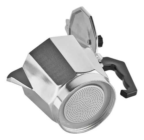Cafetera Expresso Italiana Aluminio 12 Tazas Color Plateado