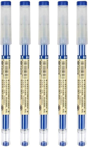 Sencoo 5 Pack Blue Gel Ink Pen Extra Fine Point Pens Ballpoi