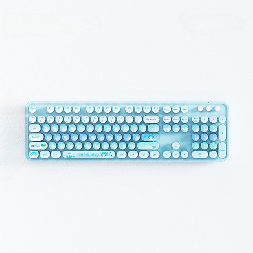 Teclado Membran Hoco K9, Motif Beruang Love, Design Retro Teclado Azul Idioma Blue
