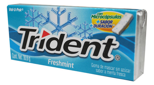 Chicle Trident Freshmint X 30.6gr X 18und