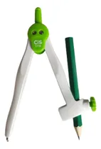 Comprar Compasso Escolar Plástico Com Lápis Verde 1710 Cis
