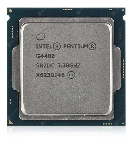 Processador gamer Intel Pentium G4400 BX80662G4400  de 2 núcleos e  3.3GHz de frequência com gráfica integrada