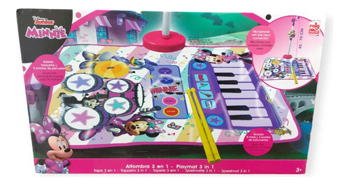 Alfombra Musical Didáctica Piano Minnie Disney 3en1 - Lanus