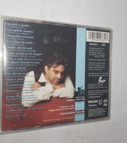 Cd Andrea Bocelli - Aria - The Opera Album ( 20663 ) (Usado)