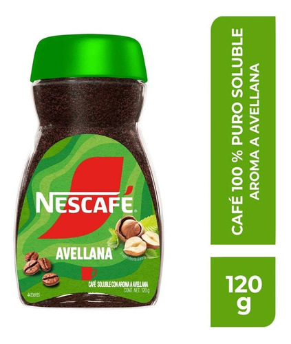 Café Soluble Nescafé Clásico Aroma A Avellana Frasco 120 G