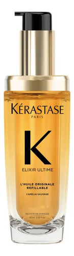 Óleo Capilar Kérastase Elixir Ultime L'Huile Originale Refilável, Cabelo Brilhante, Nutrido 75ml