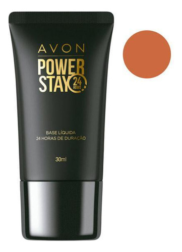 Base de maquiagem em pó Avon Base Compacta Avon - Base Líquida Power Stay 430 F Cacau 30Ml tom 430 - 9g