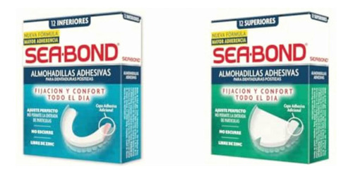 Seabond Kit Almohadillas Adhesivas Para Dentaduras Postizas