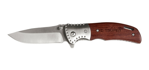 Cuchillo Navaja Abatible Mango Madera 4.1/2  Truper Nv-4