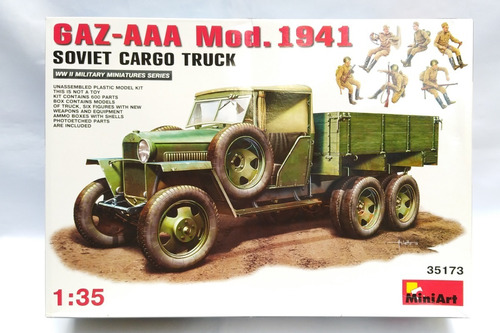 Miniart Gaz-aaa 1941 Soviet Cargo Truck, 1/35 Model Kit
