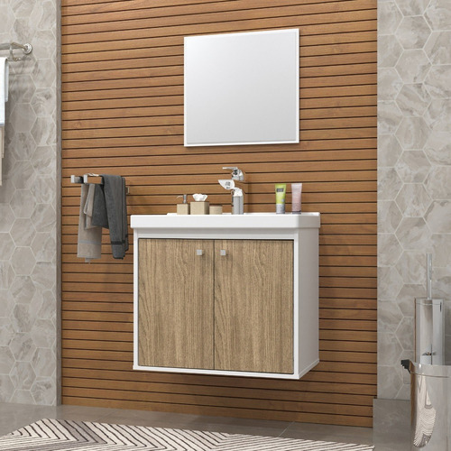 Mueble de baño lavabo Bergamo Riverzza color blanco