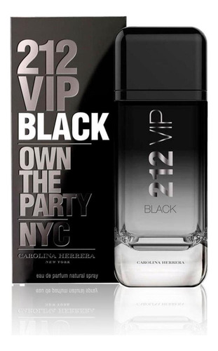 Perfume para hombre Carolina Herrera 212 Vip Black, 200 ml