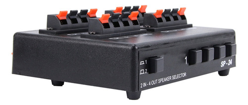Interruptor Amplificador Selector De Audio Estéreo Sp-24 Min