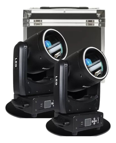 2 Moving Beam 18r 380w Light Philips Display Lcd C/ Case Par