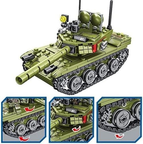 Block 324 Pcs Toy Tanque Segunda Guerra Mundial