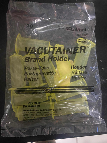 Holder Portatubo Vac C/10 Piezas Becton Dickinson