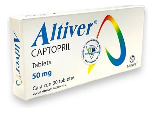 Altiver Captopril 50mg C/30 Tabletas Maver