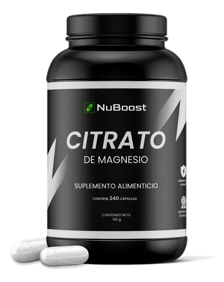 Citrato De Magnesio 400mg 240 Cápsulas Usda