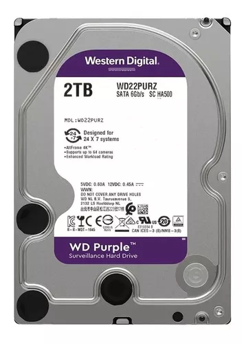 engañar equipo Acelerar Disco duro interno Western Digital WD Purple WD20PURZ 2TB púrpura