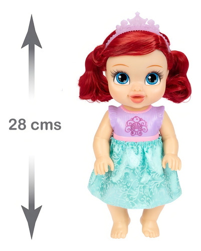 Disney Princesa Ariel Muñeca Bebe De 28 Cms