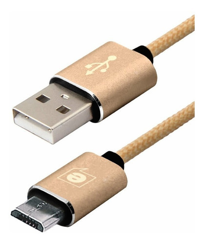 Cabo Celular Micro Usb Samsung 1.5 Metros Premium Cable Cor Dourado 1906