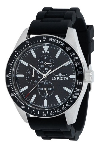 Reloj Invicta Aviator para hombre, 45 mm, negro 38402