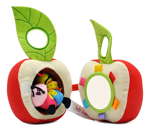 Jollybaby Baby Plush Fruit Doll Toys, Caterpillar Eating Fru