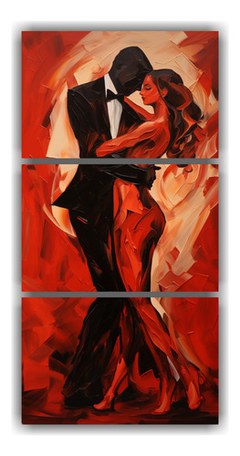 90x180cm Cuadros De Tango Creativo En Tres Pinturas Flores