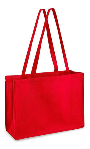 Bolsas Reutilizables Compras - 41x15x30cm, Rojas - 100/paq