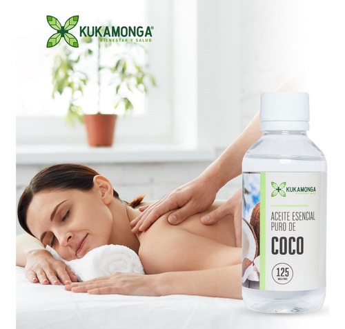 Kit 3 Frascos de Aceite Esencial de Coco 100% Puro | 125 ml lLa esencia natural del coco para todo tu cuerpo lNutre, hidrata y revitaliza tu piel y cabello con la mejor calidad lKukamonga