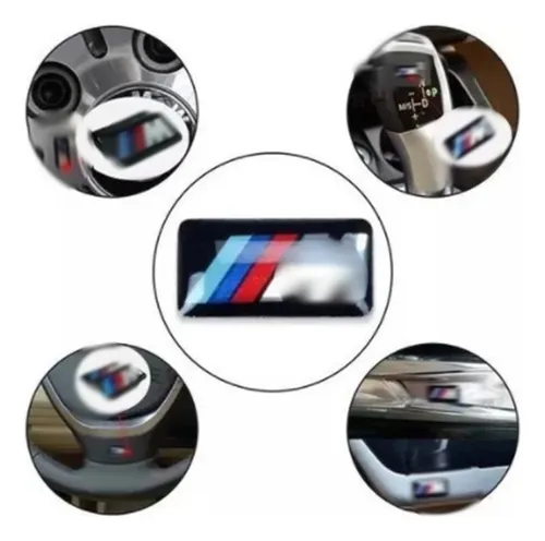 5 Emblemas Bmw M Para Rines O Timon Valor X5 Unidades