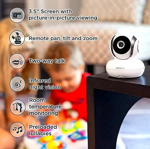 Imagen 2 de 4 de Camara Monitor Bebe De Audio Y Vídeo Motorola Mbp365-2 Digi
