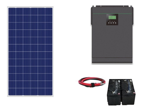 Imagen 1 de 8 de Kit Panel Solar Autonomo Isla 1000wh Diarios